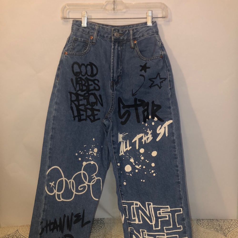 Printed Genie Pants Jeans